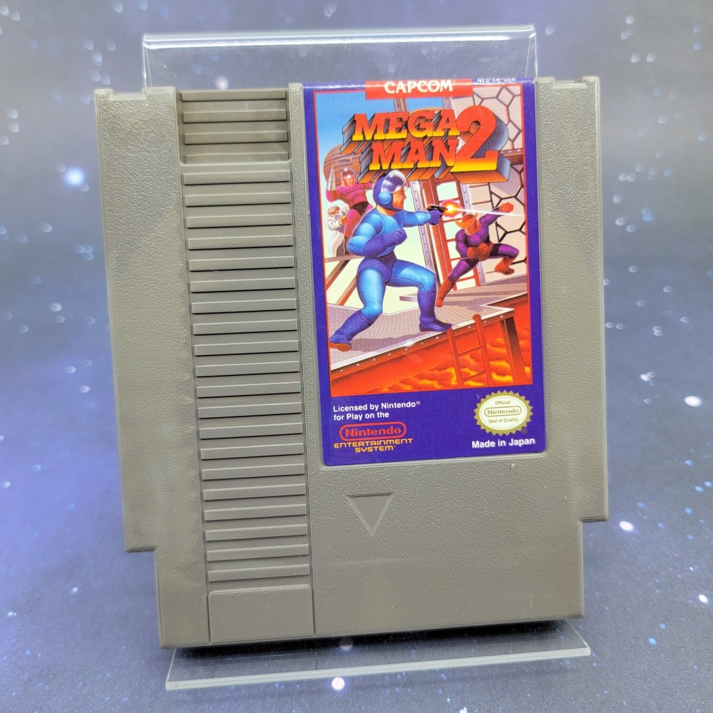 Mega Man 2 Nintendo NES Capcom 1989 Retro Action Platformer Video Game Cartridge